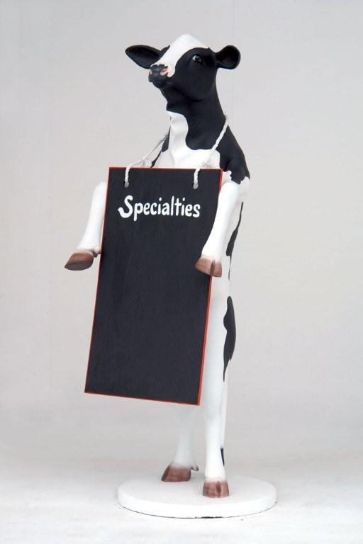 Cow Standing with Menu